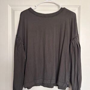 Aerie Slate Gray Long Sleeve Tee
